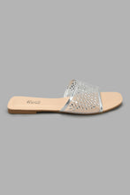 تنزيل الصورة على معرض الصور، Redtag-Silver-Embellished-Mule-Mules-Women's-