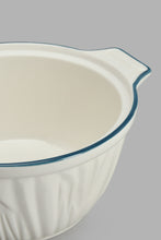 تنزيل الصورة على معرض الصور، Redtag-White-Porcelain-Embossed-Tureen-With-Grey-Border-Baking-Dish-Home-Dining-