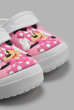 Load image into Gallery viewer, Redtag-White-Minnie-Clogs-Clogs-Girls-3 to 5 Years
