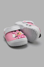 Load image into Gallery viewer, Redtag-White-Minnie-Clogs-Clogs-Girls-3 to 5 Years