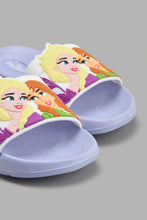 Load image into Gallery viewer, Redtag-Lilac-Frozen-Slide-Sliders-Girls-3 to 5 Years