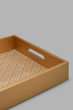 تنزيل الصورة على معرض الصور، Redtag-Gold-Rectangle-Tray-(Large)-Trays-Home-Dining-