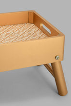 Load image into Gallery viewer, Redtag-Gold-Bed-Tray-With-Folding-Legs-Trays-Home-Dining-