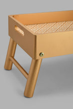 Load image into Gallery viewer, Redtag-Gold-Bed-Tray-With-Folding-Legs-Trays-Home-Dining-
