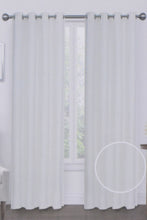 Load image into Gallery viewer, Redtag-Beige-2-Piece-Leaf-Jacquard-Curtain-Pair-With-Lining-Curtains-Pack-of-2-Home-Bedroom-
