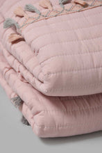 Load image into Gallery viewer, Redtag-Pink-Bedspread-Set-With-Tassel-
(Single-Size)-Bedspreads-Home-Bedroom-