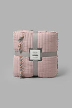 Load image into Gallery viewer, Redtag-Pink-Bedspread-Set-With-Tassel-
(Single-Size)-Bedspreads-Home-Bedroom-