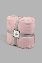 Load image into Gallery viewer, Redtag-Pink-Tassel-3-Piece-Bedspread-Set-(Double-Size)-Colour:Pink,-Filter:Home-Bedroom,-HMW-BED-Bedspreads,-New-In,-New-In-HMW-BED,-Non-Sale,-S22B,-Section:Homewares-Home-Bedroom-