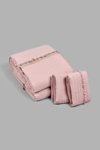 Load image into Gallery viewer, Redtag-Pink-Tassel-3-Piece-Bedspread-Set-(King-Size)-Colour:Pink,-Filter:Home-Bedroom,-HMW-BED-Bedspreads,-New-In,-New-In-HMW-BED,-Non-Sale,-S22B,-Section:Homewares-Home-Bedroom-