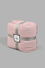 Load image into Gallery viewer, Redtag-Pink-Tassel-3-Piece-Bedspread-Set-(King-Size)-Colour:Pink,-Filter:Home-Bedroom,-HMW-BED-Bedspreads,-New-In,-New-In-HMW-BED,-Non-Sale,-S22B,-Section:Homewares-Home-Bedroom-