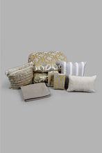 Load image into Gallery viewer, Redtag-Gold-Jacquard-7-Piece-Comforter-Set-
(King-Size)-Comforters-King-Size-Home-Bedroom-