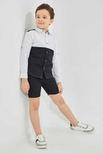 تنزيل الصورة على معرض الصور، Redtag-Black-Cut-And-Sew-Shirt-And-Short-Set-Sets-Boys-2 to 8 Years
