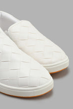Load image into Gallery viewer, Redtag-White-Woven-Slip-On-Slip-Ons-Senior-Boys-5 to 14 Years
