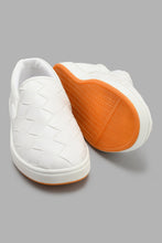 Load image into Gallery viewer, Redtag-White-Woven-Slip-On-Slip-Ons-Senior-Boys-5 to 14 Years