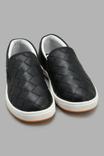 Load image into Gallery viewer, Redtag-Black-Woven-Slip-On-Slip-Ons-Senior-Boys-5 to 14 Years