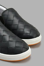 Load image into Gallery viewer, Redtag-Black-Woven-Slip-On-Slip-Ons-Senior-Boys-5 to 14 Years