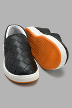 Load image into Gallery viewer, Redtag-Black-Woven-Slip-On-Slip-Ons-Senior-Boys-5 to 14 Years