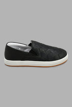 Load image into Gallery viewer, Redtag-Black-Woven-Slip-On-Slip-Ons-Senior-Boys-5 to 14 Years