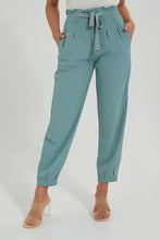 Load image into Gallery viewer, Redtag-Green-Straight-Fir-Trouser-Colour:Green,-Filter:Women's-Clothing,-Limited-Edition-Trousers,-New-In,-New-In-Women,-Non-Sale,-S22B,-Section:Women-Women's-