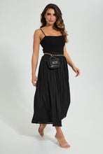 Load image into Gallery viewer, Redtag-Black-Tiered-Trouser-Colour:Black,-Filter:Women's-Clothing,-Limited-Edition-Trousers,-New-In,-New-In-Women,-Non-Sale,-S22B,-Section:Women-Women's-