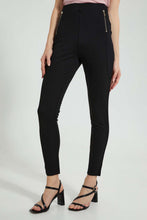 Load image into Gallery viewer, Redtag-Black-Legging-Leggings-Women's-