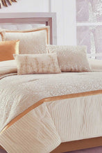 Load image into Gallery viewer, Redtag-Beige-Jacquard--7-Piece-Comforter-Set-
(King-Size)-Comforters-Home-Bedroom-