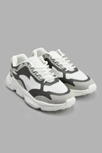 Load image into Gallery viewer, Redtag-Cream-Colour-Block-Chunky-Sneaker-Chunky-Shoes-Senior-Boys-5 to 14 Years