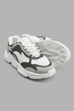 Load image into Gallery viewer, Redtag-Cream-Colour-Block-Chunky-Sneaker-Chunky-Shoes-Senior-Boys-5 to 14 Years