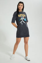 تنزيل الصورة على معرض الصور، Redtag-Acid-Wash-Batgirl-Long-Line-Character-T-Shirt-Colour:Charcoal,-Filter:Women's-Clothing,-New-In,-New-In-Women,-Non-Sale,-S22B,-Section:Women,-Women-T-Shirts-Women's-