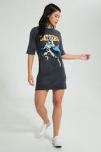 تنزيل الصورة على معرض الصور، Redtag-Acid-Wash-Batgirl-Long-Line-Character-T-Shirt-Colour:Charcoal,-Filter:Women's-Clothing,-New-In,-New-In-Women,-Non-Sale,-S22B,-Section:Women,-Women-T-Shirts-Women's-