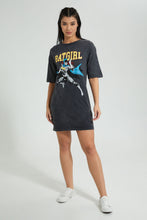 تنزيل الصورة على معرض الصور، Redtag-Acid-Wash-Batgirl-Long-Line-Character-T-Shirt-Colour:Charcoal,-Filter:Women's-Clothing,-New-In,-New-In-Women,-Non-Sale,-S22B,-Section:Women,-Women-T-Shirts-Women's-