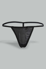 تنزيل الصورة على معرض الصور، Redtag-Black-Plain-Non-Padded-Frill-Babydoll-With-Thong-Babydolls-Women's-