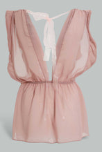تنزيل الصورة على معرض الصور، Redtag-Blush-Plain-Non-Padded-Lace-Babydoll-With-Thong-Babydolls-Women's-