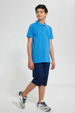 Load image into Gallery viewer, Redtag-Sky-Blue-Basic-Polo-Polo-Shirts-Senior-Boys-9 to 14 Years