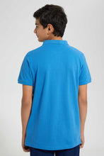 Load image into Gallery viewer, Redtag-Sky-Blue-Basic-Polo-Polo-Shirts-Senior-Boys-9 to 14 Years