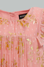 Load image into Gallery viewer, Redtag-Blue-Lace-Yoke-Front-Bow-With-White-Mesh-Dress-Dresses-Infant-Girls-3 to 24 Months