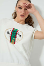 Load image into Gallery viewer, Redtag-White-Oversized-T-Shirt-Graphic-Prints-Women's-
