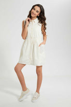 Load image into Gallery viewer, Redtag-Beige-Shirt-Dress-Dresses-Senior-Girls-9 to 14 Years