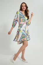 Load image into Gallery viewer, Redtag-Assorted-Printed-Dress-With-Belt-Dresses-Women's-