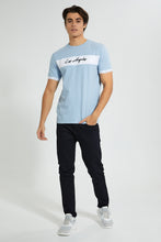تنزيل الصورة على معرض الصور، Redtag-Blue-Cut-&-Sew-T-Shirt-Cut-And-Sewn-Men's-