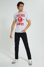 Load image into Gallery viewer, White Chicago Hawks T-Shirt