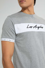 تنزيل الصورة على معرض الصور، Redtag-Grey-Cut-&-Sew-T-Shirt-Cut-And-Sewn-Men's-