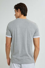 تنزيل الصورة على معرض الصور، Redtag-Grey-Cut-&-Sew-T-Shirt-Cut-And-Sewn-Men's-