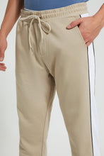 تنزيل الصورة على معرض الصور، Redtag-Beige-Cut-&-Sew--Jogger-Joggers-Men's-