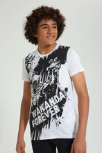 تنزيل الصورة على معرض الصور، Redtag-White-Black-Panther-Night-Suit-Pyjama-Sets-Senior-Boys-9 to 14 Years