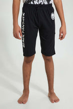 تنزيل الصورة على معرض الصور، Redtag-White-Black-Panther-Night-Suit-Pyjama-Sets-Senior-Boys-9 to 14 Years