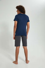 تنزيل الصورة على معرض الصور، Redtag-Navy-Iron-Man-Night-Suit-Pyjama-Sets-Senior-Boys-9 to 14 Years