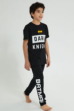 تنزيل الصورة على معرض الصور، Redtag-Black-Batman-Night-Suit-Pyjama-Sets-Senior-Boys-9 to 14 Years