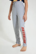تنزيل الصورة على معرض الصور، Redtag-Navy-Avengers-Night-Suit-Pyjama-Sets-Senior-Boys-9 to 14 Years