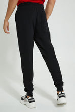 تنزيل الصورة على معرض الصور، Redtag-Black-Pique-Jog-Pant-Joggers-Men's-